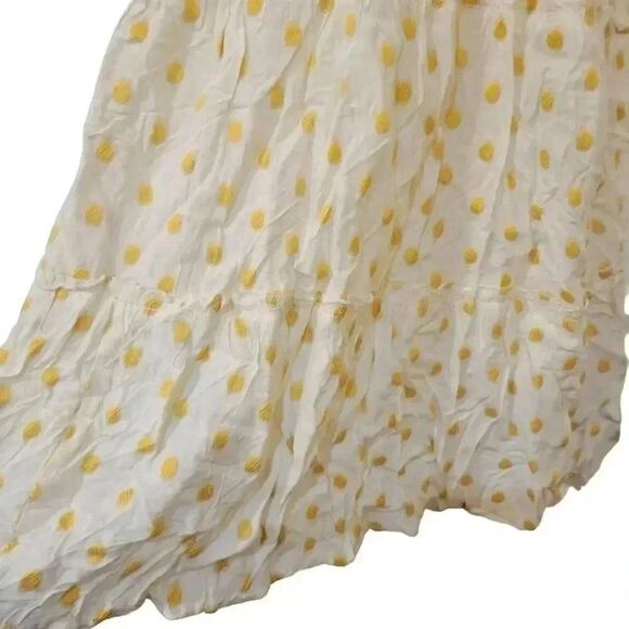 Sim & Sam Women's Ivory & Yellow Polka-dot Sundress NEW - Picture 6 of 14